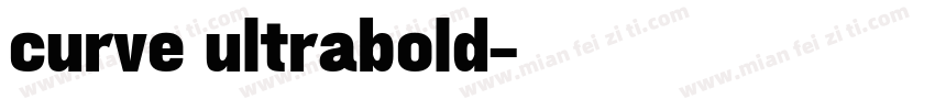 curve ultrabold字体转换